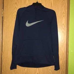Women’s Navy Blue Nike Dri-Fit Hoodie Size Medium